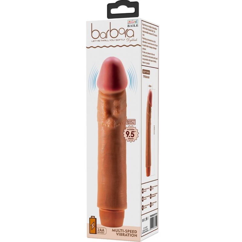 BAILE - VIBRADOR REALISTA DYBBUK 24 CM MULATO