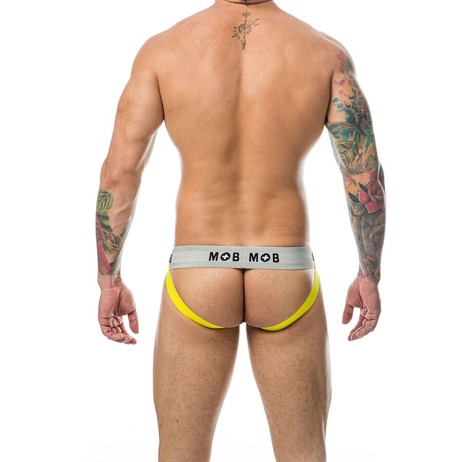 MOB - CALÇA CLASSIC JOCK STRIPE AMARELA TAMANHO P