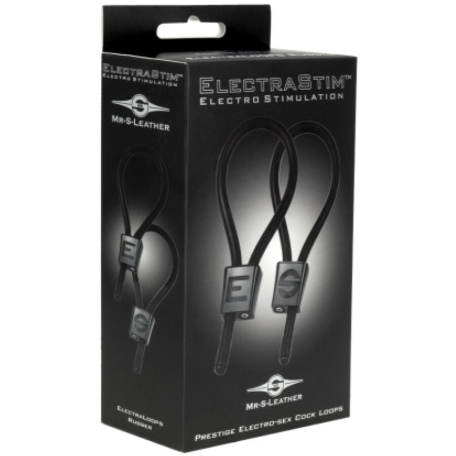 ELECTRASTIM - ANÉIS PENIANOS AJUSTÁVEIS PRESTIGE ELECTRA LOOPS PRETOS