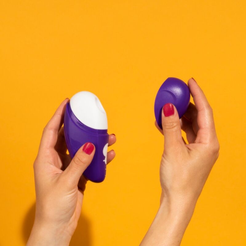 ROMP - FREE ESTIMULADOR CLITORIAL GRÁTIS COM TAMPA, 10 NÍVEIS, RECARREGÁVEL, ROXO