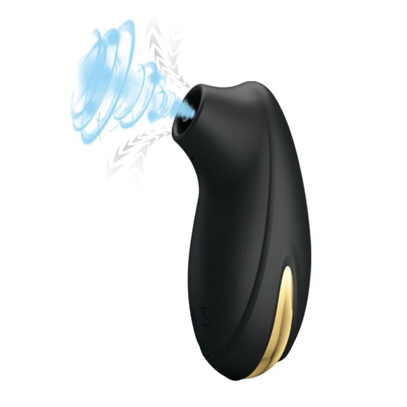 PRETTY LOVE - MASSAGEADOR DE SUCÇÃO RECARREGÁVEL DE LUXO PRETO