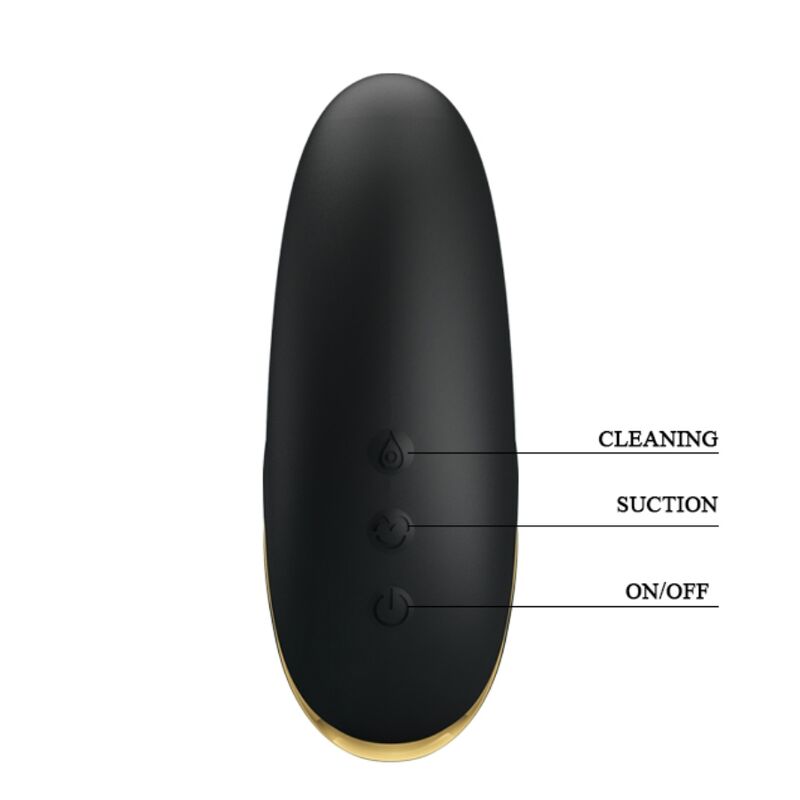 PRETTY LOVE - MASSAGEADOR DE SUCÇÃO RECARREGÁVEL DE LUXO PRETO