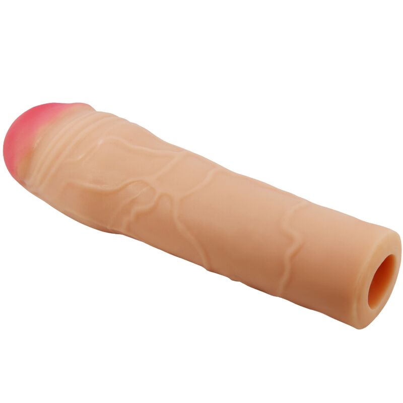 PRETTY LOVE - CHANE PENIS EXTENDER COBERTURA CARNE