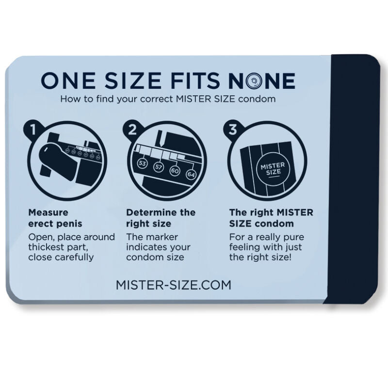 MISTER SIZE - MEDIDOR DE PRESERVATIVOS (INGLÊS)