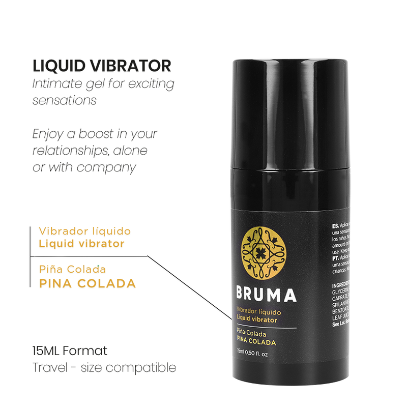 BRUMA - VIBRADOR LÍQUIDO ULTRA DESLIZANTE PINA COLADA 15 ML