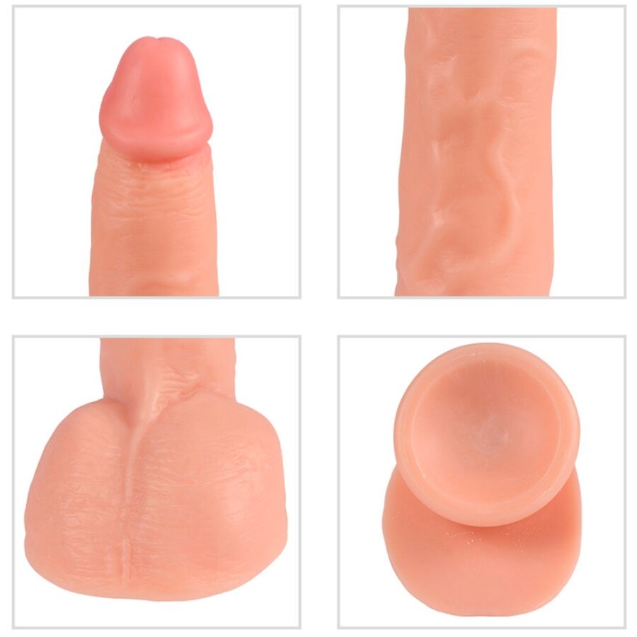 SHEQU - BEAST VIBRATING DILDO COM CONTROLE REMOTO 24,5 CM