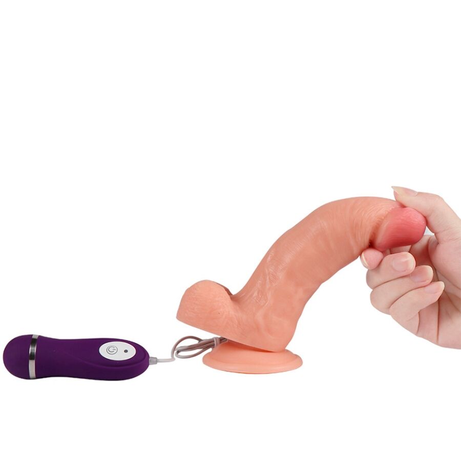 SHEQU - DILDO VIBRADOR IRON DRAGON COM CONTROLE REMOTO 17,5 CM