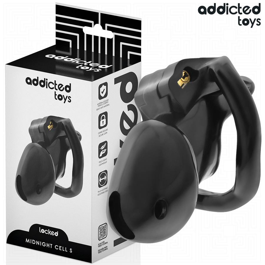 ADDICTED TOYS LOCKED - GAIOLA PENIANA MINDNIGHT CELL TAMANHO S