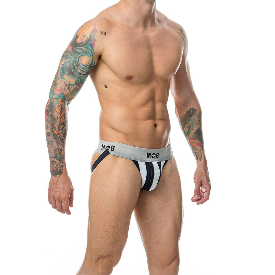 MOB - CALÇA JOKE BRANCA COM LISTRA CLÁSSICA TAMANHO XL