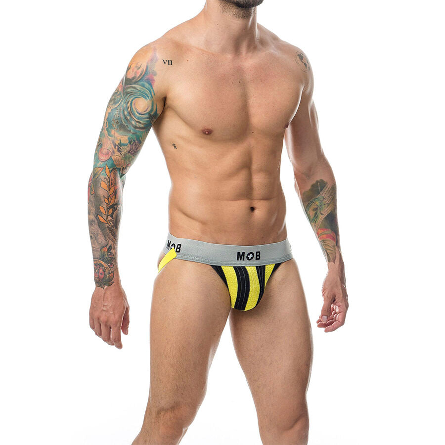 MOB - CALÇA CLASSIC JOCK STRIPE AMARELA TAMANHO XXL