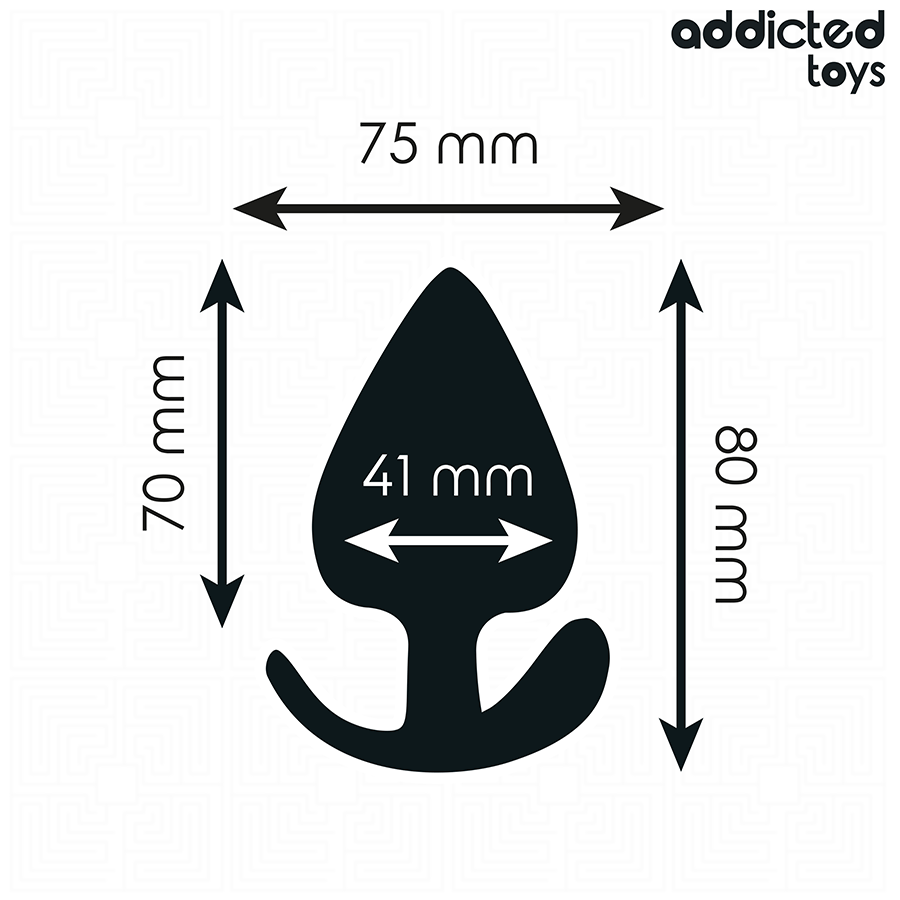 ADDICTED TOYS - PLUG ANAL TAMANHO L 8 CM