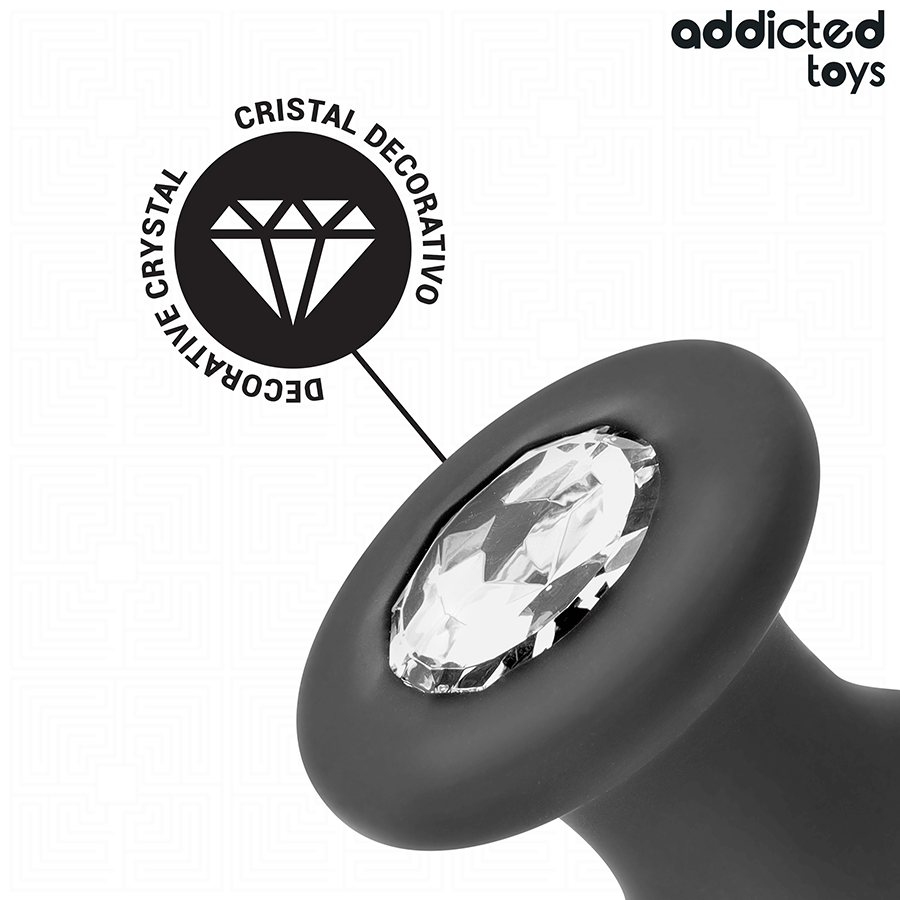 ADDICTED TOYS - PLUG ANAL COM JOIA TAMANHO L 12,6 CM