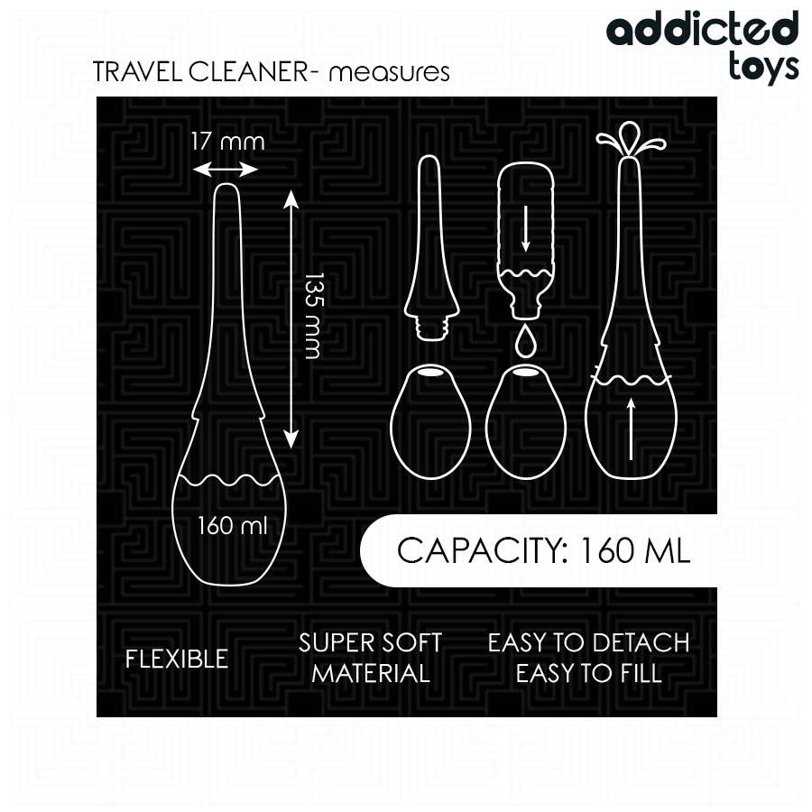 ADDICTED TOYS - LIMPADOR DE VIAGEM MODELO 3