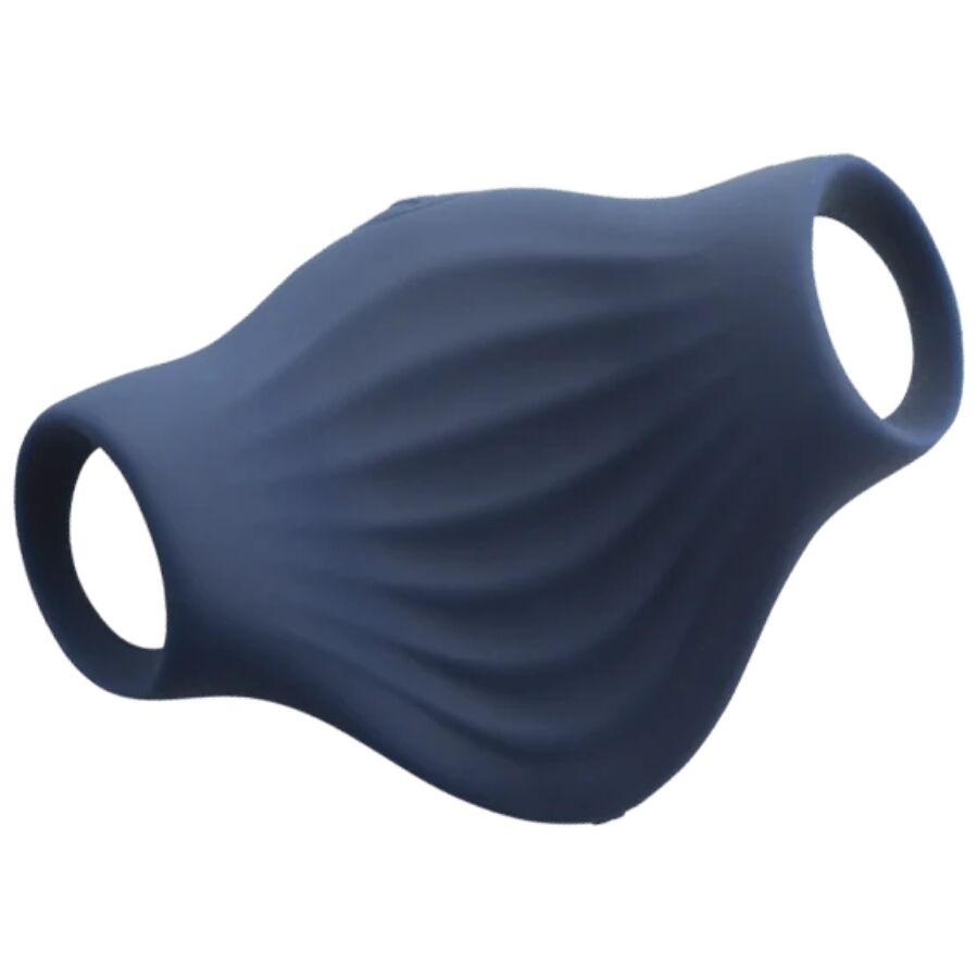 ROCKS-OFF - MASTURBADOR VIBRADOR FLEXÍVEL PALM BLUE
