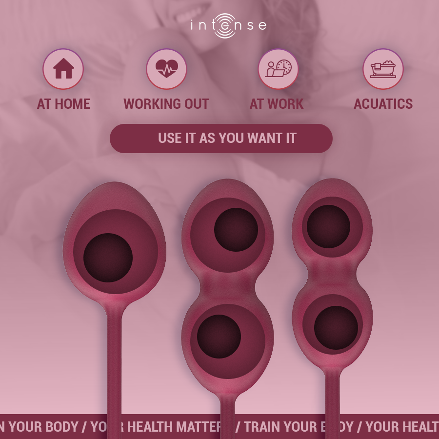 INTENSE - KIT CHARLI KEGEL BALL BURGUNDY