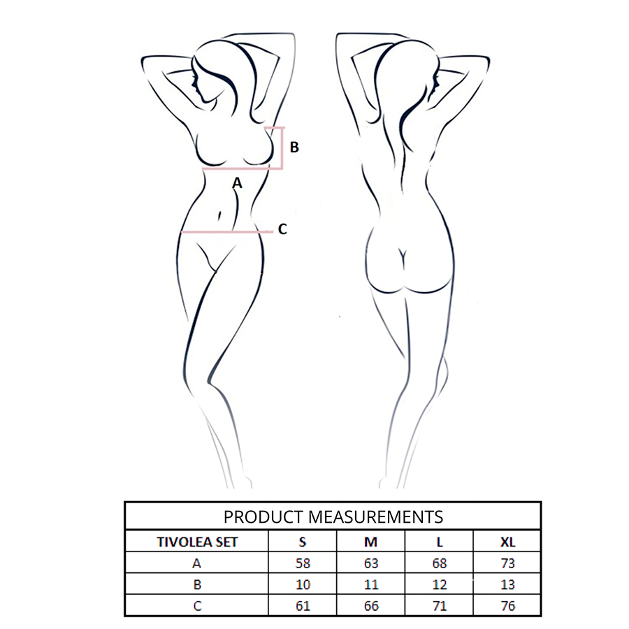 PASSION - CONJUNTO DE SUTIÃ + TANGA TIVOLEA VIOLETA L/XL
