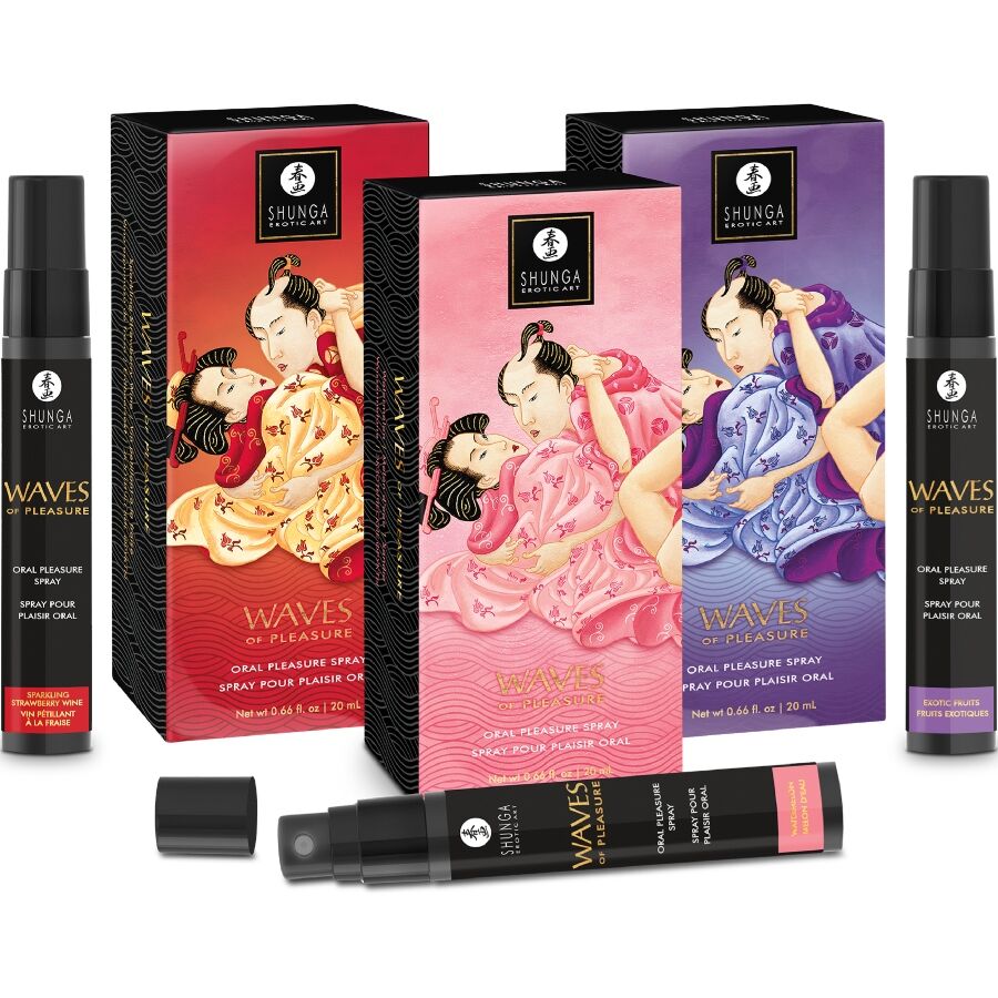 SHUNGA - SPRAY ORAL SEDUTOR DE PRAZER COM SABORES DE FRUTAS EXÓTICAS 20 ML