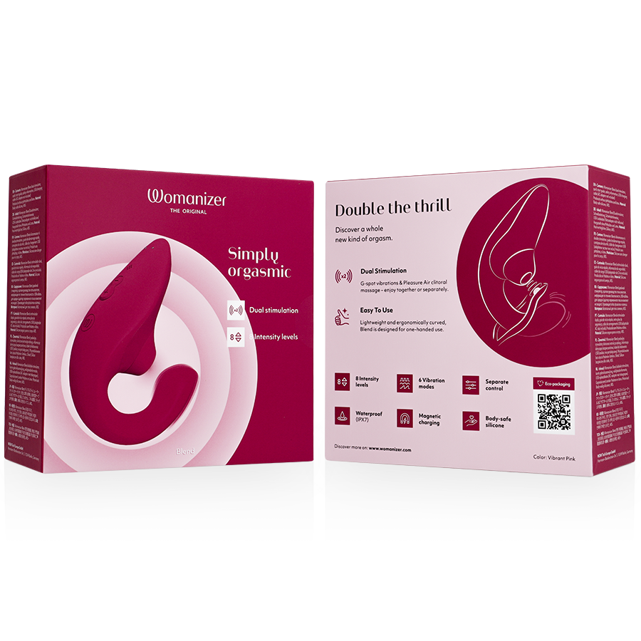 WOMANIZER - VIBRADOR ESTIMULADOR BLEND RABBIT ROSA VIBRANTE