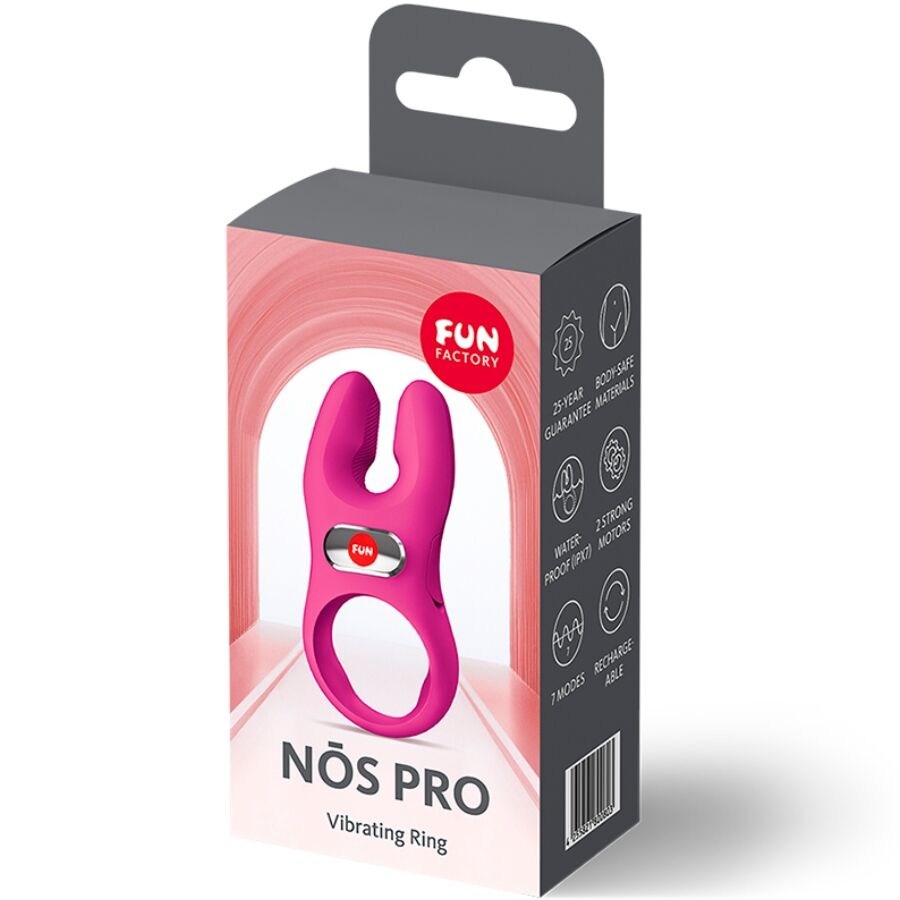 FUN FACTORY - ANEL PENIANO VIBRATÓRIO NOS PRO MAGENTA