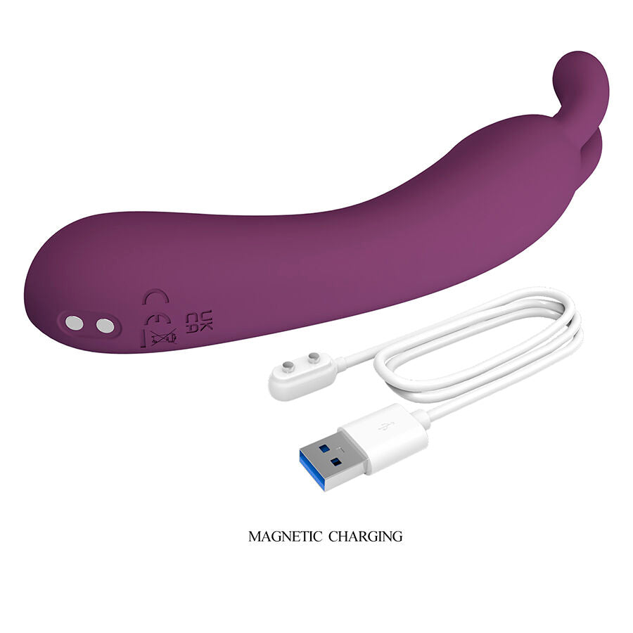 PRETTY LOVE - DJ RABBIT VIBRADOR DE PONTO G ROXO