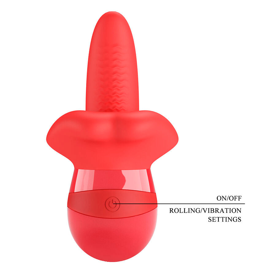 PRETTY LOVE - OBELIA VIBRADOR DE LÍNGUA COM MOVIMENTO ORBITAL