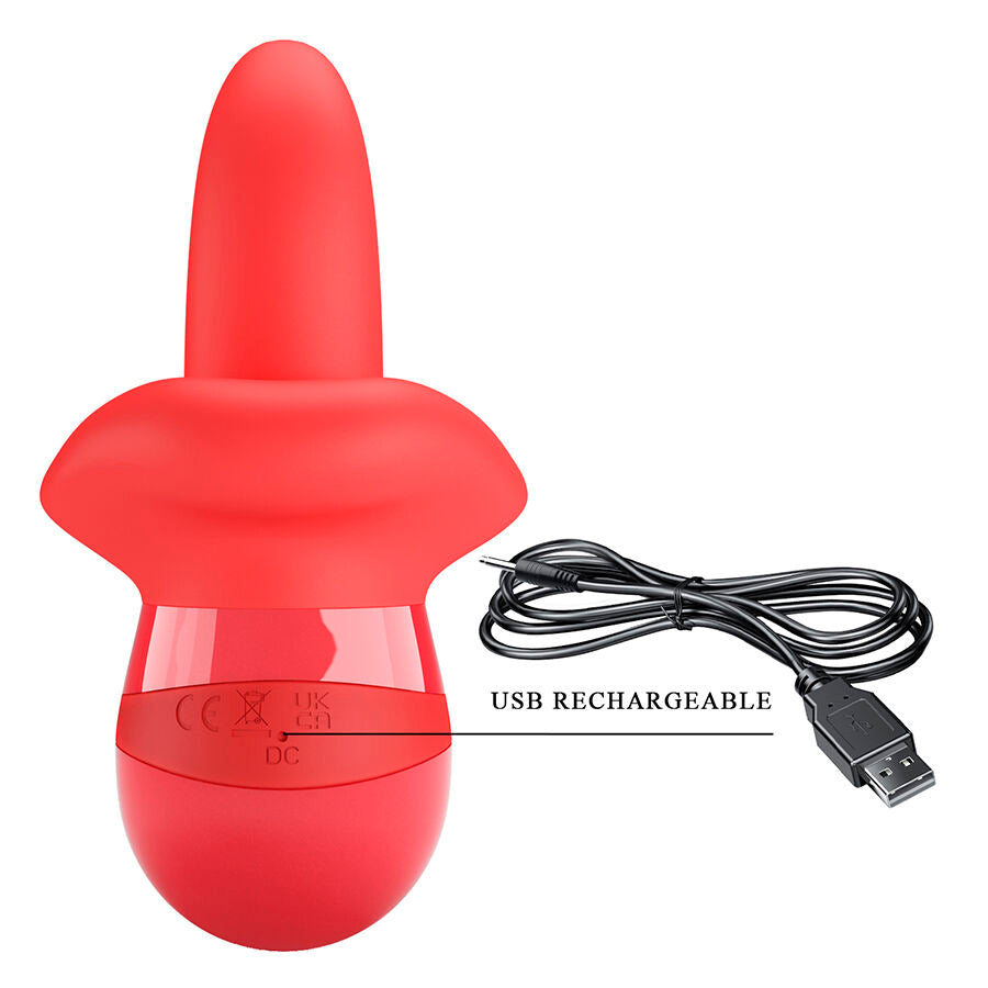 PRETTY LOVE - OBELIA VIBRADOR DE LÍNGUA COM MOVIMENTO ORBITAL