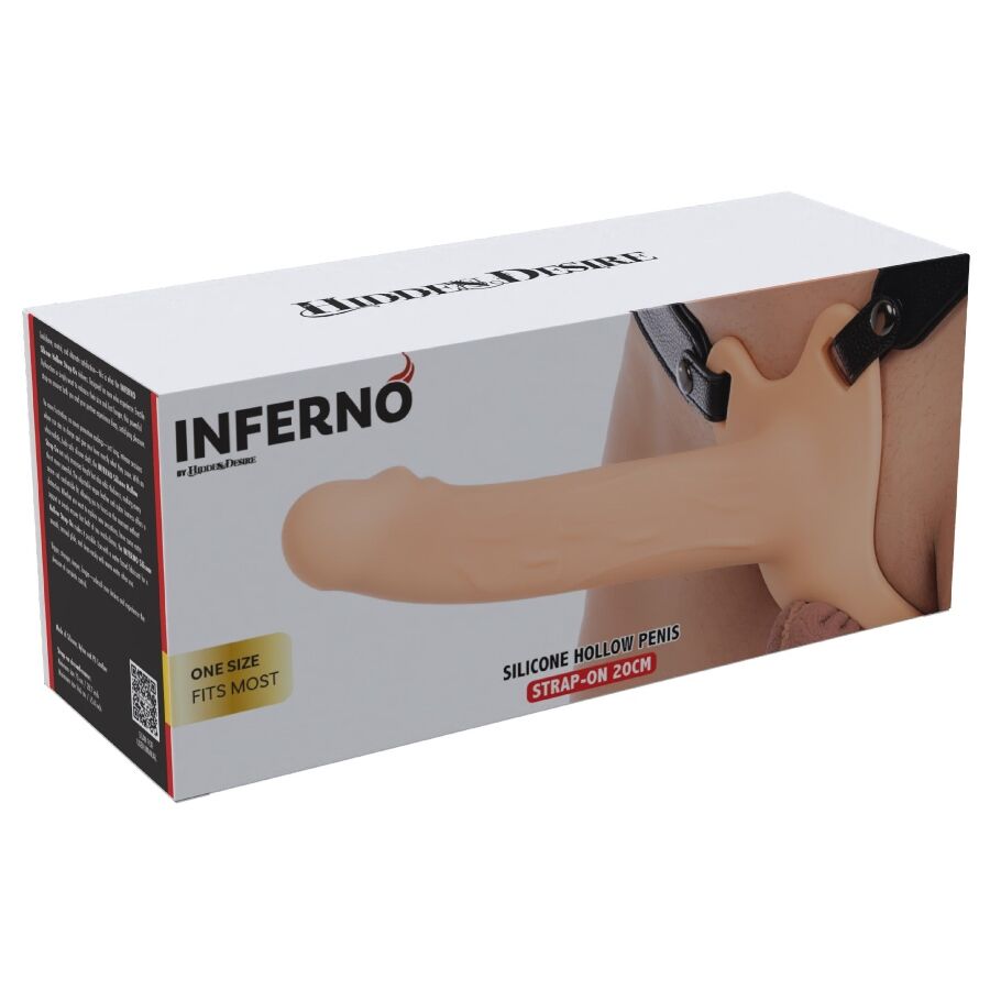 HIDDEN DESIRE - INFERNO MANGA PENIANA COM STRAP-ON 20 CM