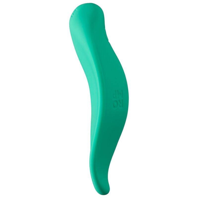 ROMP - WAVE VIBRADOR DE ONDAS, ESTIMULADOR CLITORIANO, FORMATO ERGONÔMICO, VERDE-ÁGUA