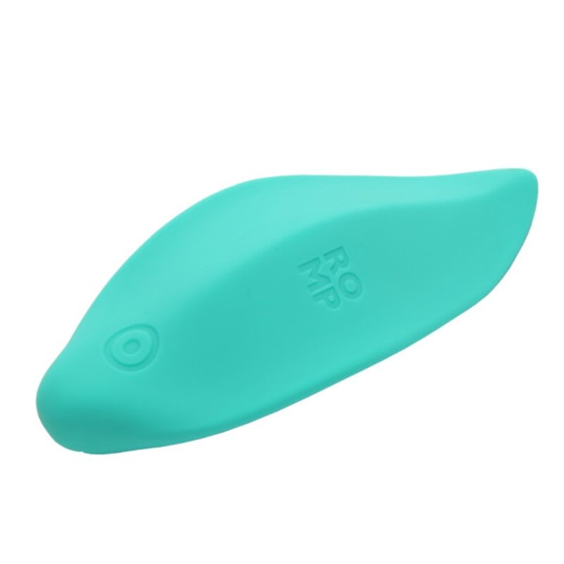 ROMP - WAVE VIBRADOR DE ONDAS, ESTIMULADOR CLITORIANO, FORMATO ERGONÔMICO, VERDE-ÁGUA